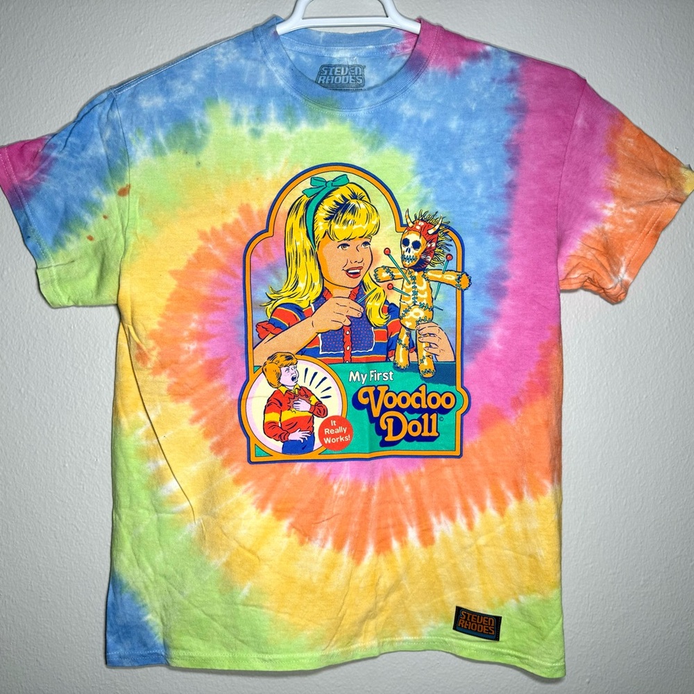 NWOT My First Voodoo Doll - Steven Rhodes Tie-dye Shirt Medium